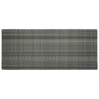 7-tlg. Garten-Bar-Set mit Anthrazit Kissen Poly Rattan