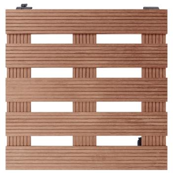 Pflanzenroller 2 Stk. Braun 30x30x7,5 cm WPC