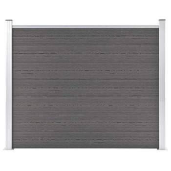 Zaunelement WPC 180x146 cm Grau