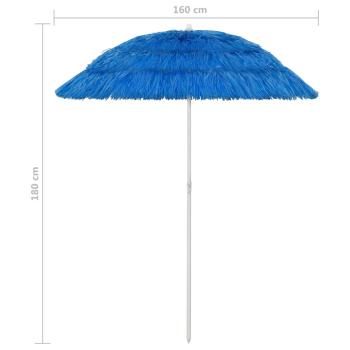 ARDEBO.de - Hawaii Sonnenschirm Blau 180 cm
