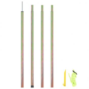 ARDEBO.de - Sonnensegel Stange 200 cm Verzinkter Stahl 