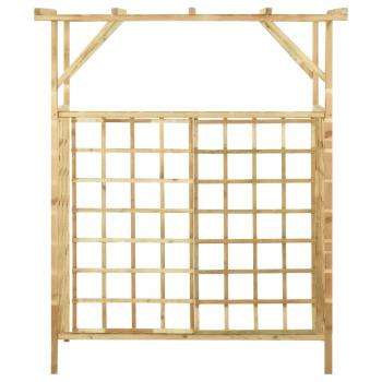 Pergola für 2 Mülltonnen Kiefernholz Imprägniert 