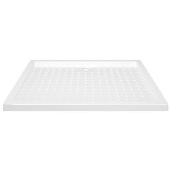 Duschwanne Anti-Rutsch Weiß 80x100x4 cm ABS
