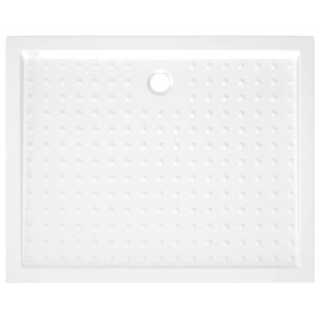 Duschwanne Anti-Rutsch Weiß 80x100x4 cm ABS