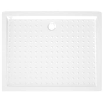 Duschwanne Anti-Rutsch Weiß 80x100x4 cm ABS