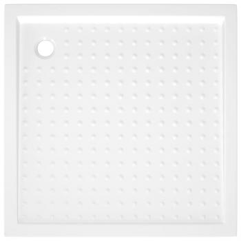 Duschwanne Anti-Rutsch Weiß 80x80x4 cm ABS