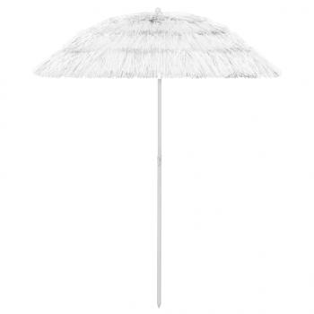 ARDEBO.de - Hawaii Sonnenschirm Weiß 180 cm