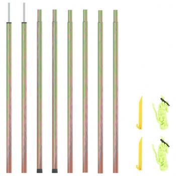 ARDEBO.de - Sonnensegel Stangen 2 Stk. 250 cm Verzinkter Stahl 