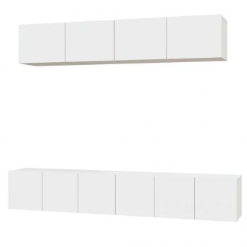 5-tlg. TV-Schrank-Set Weiß Holzwerkstoff