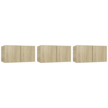 5-tlg. TV-Schrank-Set Sonoma-Eiche Holzwerkstoff