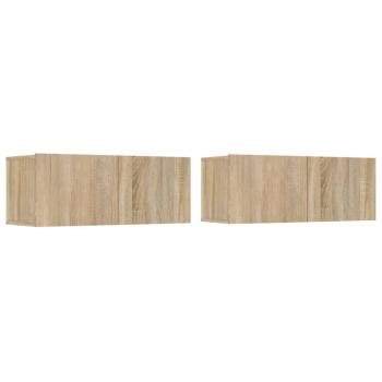 5-tlg. TV-Schrank-Set Sonoma-Eiche Holzwerkstoff