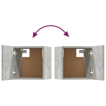5-tlg. TV-Schrank-Set Betongrau Holzwerkstoff