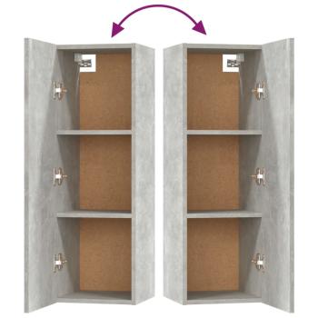 5-tlg. TV-Schrank-Set Betongrau Holzwerkstoff