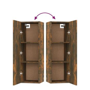 5-tlg. TV-Schrank-Set Räuchereiche Holzwerkstoff