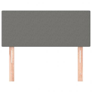 Kopfteil Dunkelgrau 100x5x78/88 cm Stoff