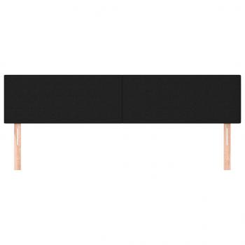 Kopfteile 2 Stk. Schwarz 80x5x78/88 cm Stoff