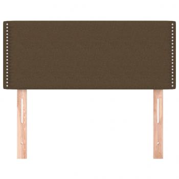 Kopfteil Dunkelbraun 100x5x78/88 cm Stoff