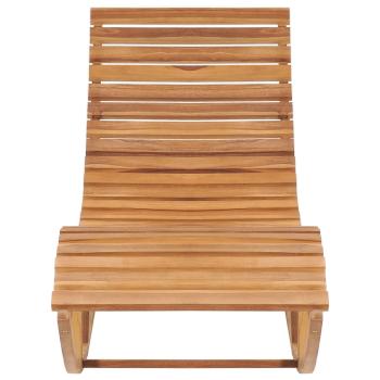 Schaukelliege mit Auflage Massivholz Teak