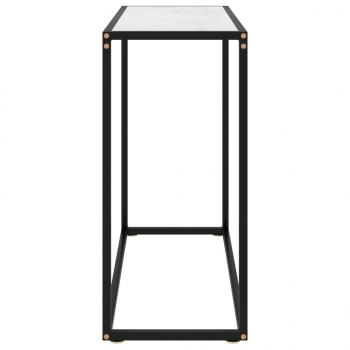 Konsolentisch Weiß 80x35x75 cm Hartglas