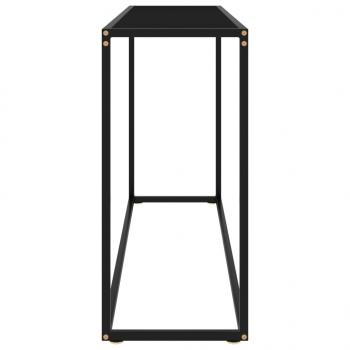 Konsolentisch Schwarz 120x35x75 cm Hartglas