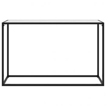 Konsolentisch Weiß 120x35x75 cm Hartglas