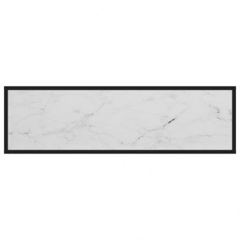 Konsolentisch Weiß 120x35x75 cm Hartglas
