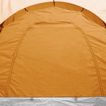 Campingzelt 6 Personen Grau und Orange