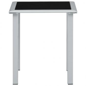 Sonnenliegen 2 Stk. mit Tisch Aluminium Cremeweiß