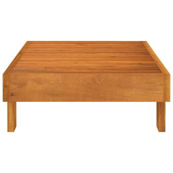 5-tlg. Garten-Lounge-Set mit Creme Auflagen Massivholz Akazie