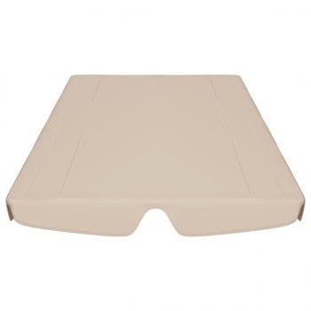 Ersatzdach für Hollywoodschaukel Beige 188/168x145/110 cm