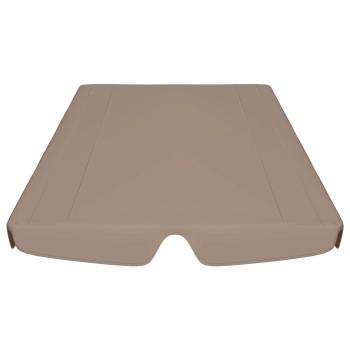 Ersatzdach für Hollywoodschaukel Taupe 188/168x145/110 cm