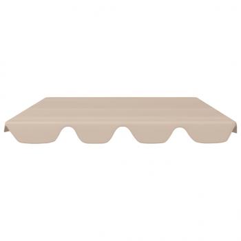 Ersatzdach für Hollywoodschaukel Beige 150/130x105/70 cm