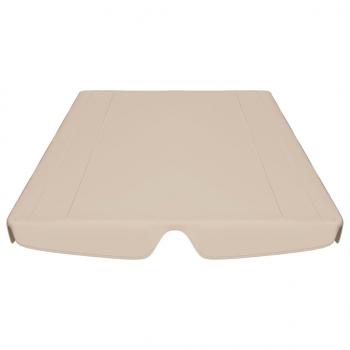 Ersatzdach für Hollywoodschaukel Beige 150/130x105/70 cm