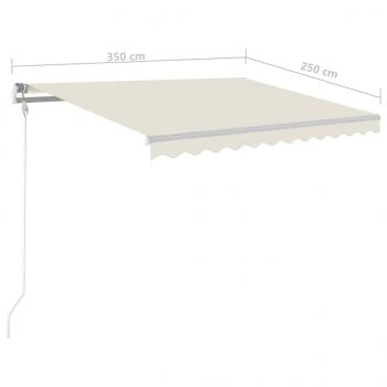 Markise Automatisch Einziehbar 350x250 cm Creme