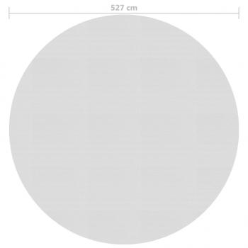 Treibende Pool-Solarplane PE 527 cm Grau