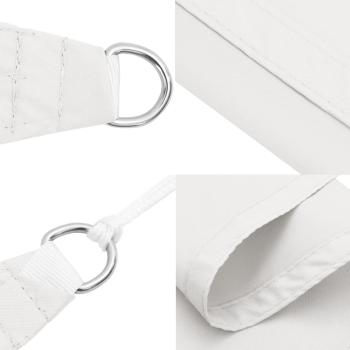 Sonnensegel Oxford-Gewebe Dreieckig 3x4x4 m Weiß