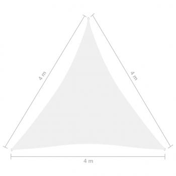 Sonnensegel Oxford-Gewebe Dreieckig 4x4x4 m Weiß