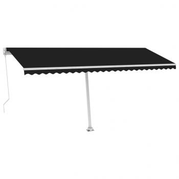 Standmarkise Manuell Einziehbar 500x300 cm Anthrazit