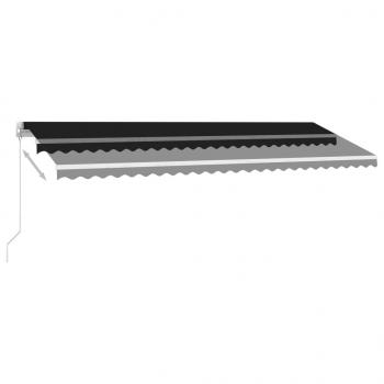 Standmarkise Manuell Einziehbar 500x300 cm Anthrazit