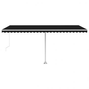 Standmarkise Manuell Einziehbar 500x300 cm Anthrazit