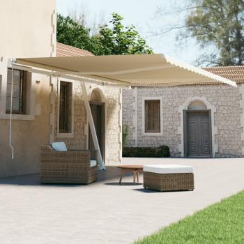 ARDEBO.de - Standmarkise Automatisch 600x300 cm Creme