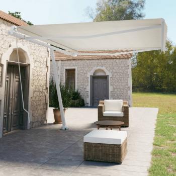 ARDEBO.de - Standmarkise Manuell Einziehbar 450x350 cm Creme