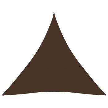 Sonnensegel Oxford-Gewebe Dreieckig 4x4x4 m Braun