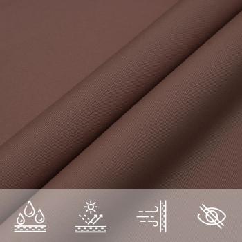 Sonnensegel Oxford-Gewebe Dreieckig 5x6x6 m Braun