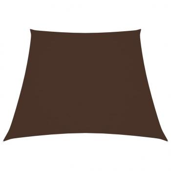 ARDEBO.de - Sonnensegel Oxford-Gewebe Trapezform 3/4x3 m Braun