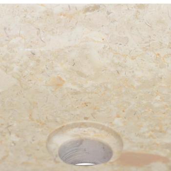 Waschbecken Creme 50x35x10 cm Marmor