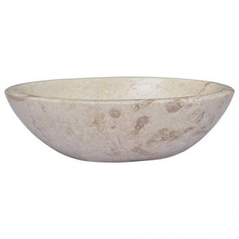 ARDEBO.de - Waschbecken Creme 53x40x15 cm Marmor