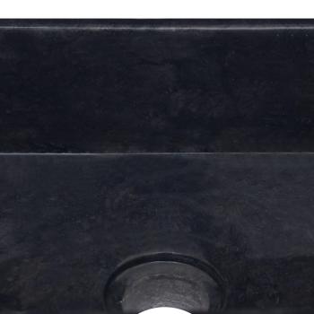 Waschbecken Schwarz 30x30x13 cm Marmor