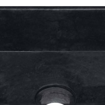 Waschbecken Schwarz 30x30x13 cm Marmor