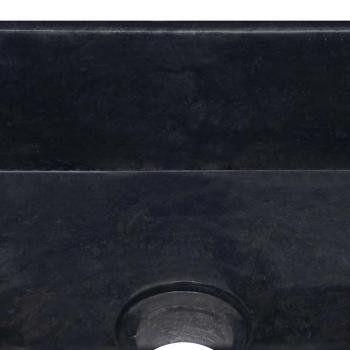 Waschbecken Schwarz 30x30x13 cm Marmor
